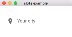 Slots example
